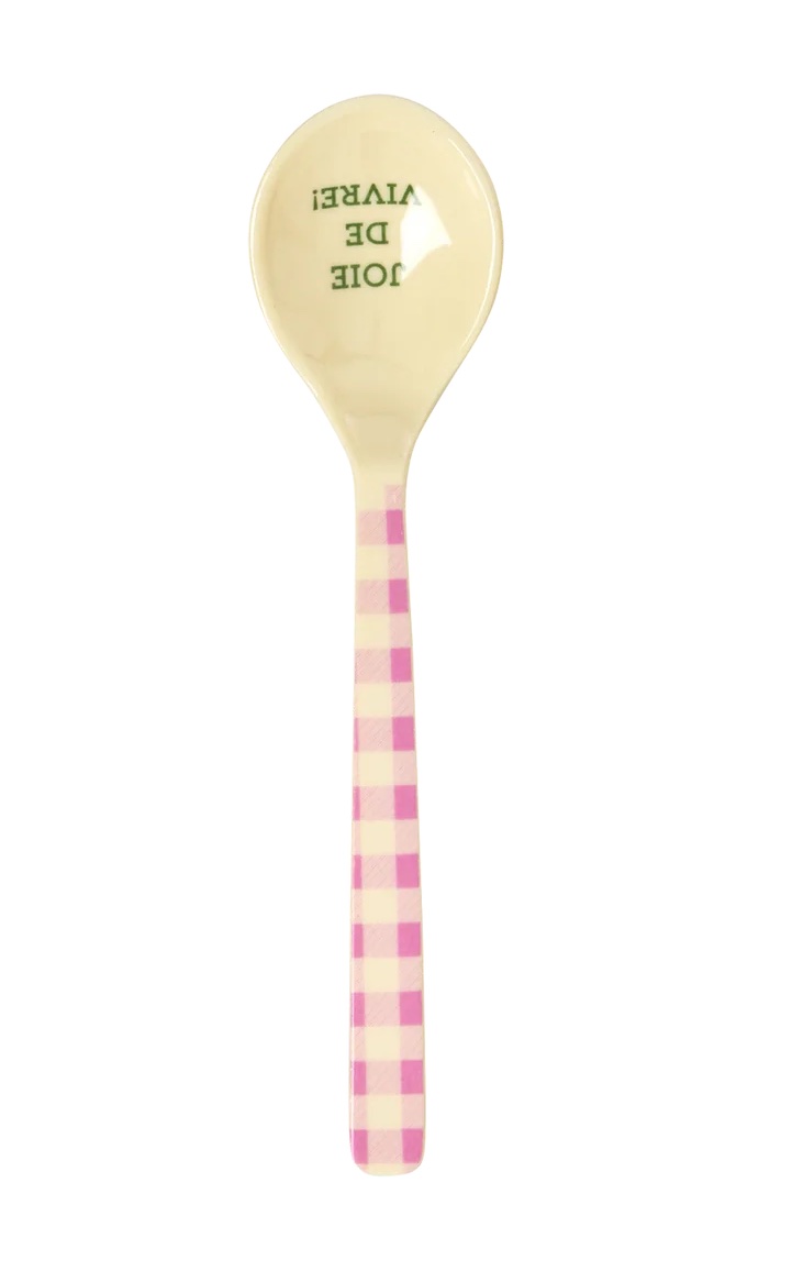 MELSP-SSS24XCCITO_1_1800x1800-Kopie RICE Melamin Teelöffel - Small Melamine Spoon - Pink Karo - Joie de Vivre!