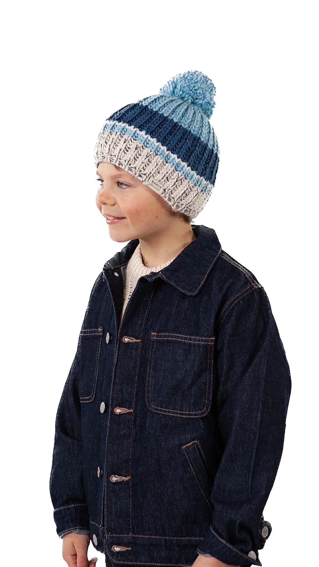 Barts Kids Snookie Beanie mit Bommel - Wheat/Blau Barts Kids Snookie Beanie mit Bommel - Wheat/Blau
