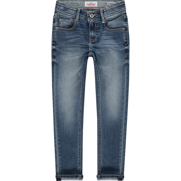 Vingino Jeans Anzio - Skinny Fit Jog Jeans in Medium Blau Denim - SALE