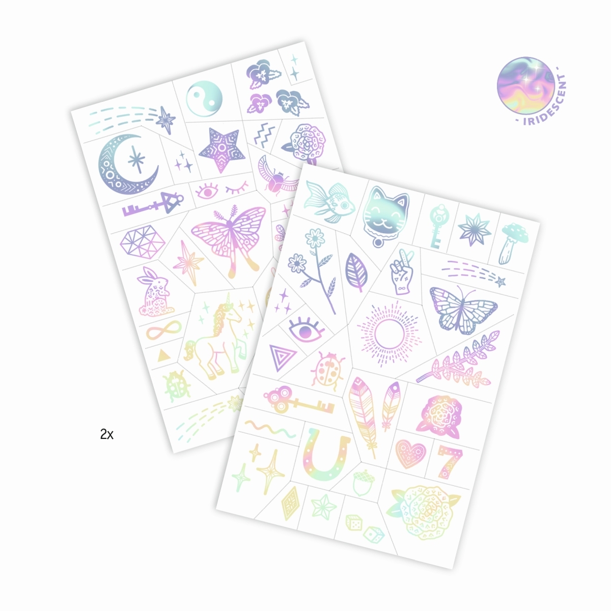 Djeco Tattoos - Lucky Charms - Iridescent Glücksbringer