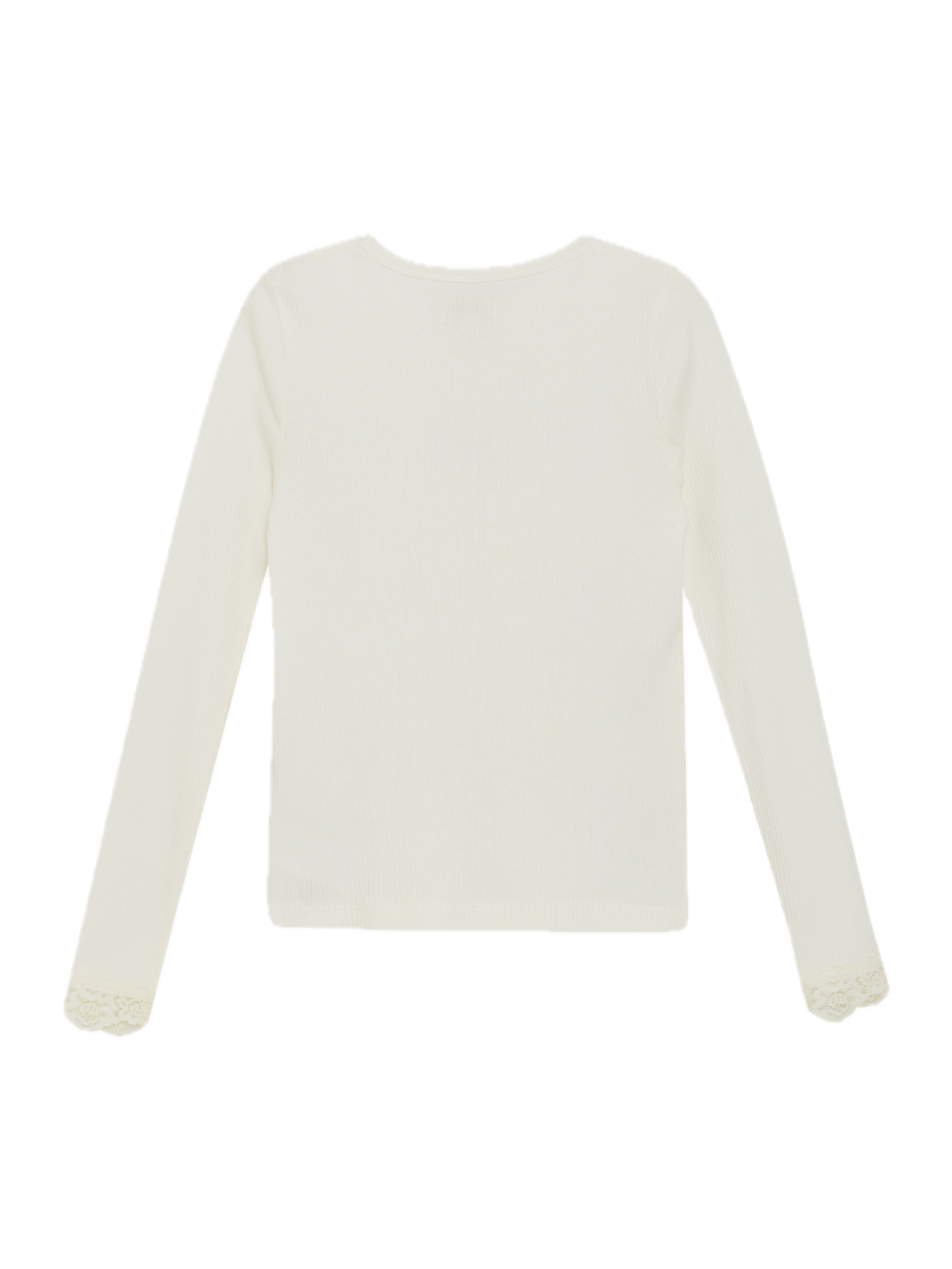 Creamie Langarmshirt Ripp aus Modal - Cloud/Creme Creamie Langarmshirt Ripp aus Modal - Cloud/Creme