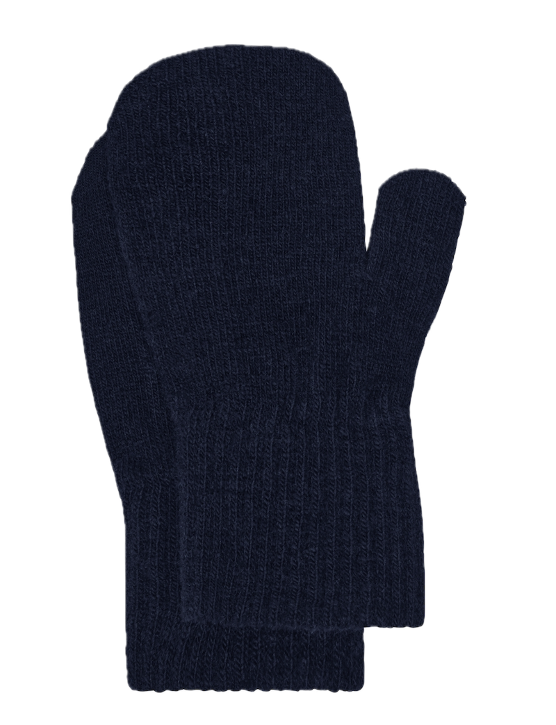 CeLaVi Woll-Fäustlinge Magic 2er Pack in Overland Trek - Navy Blau & Navy/Grau Nordic Muster