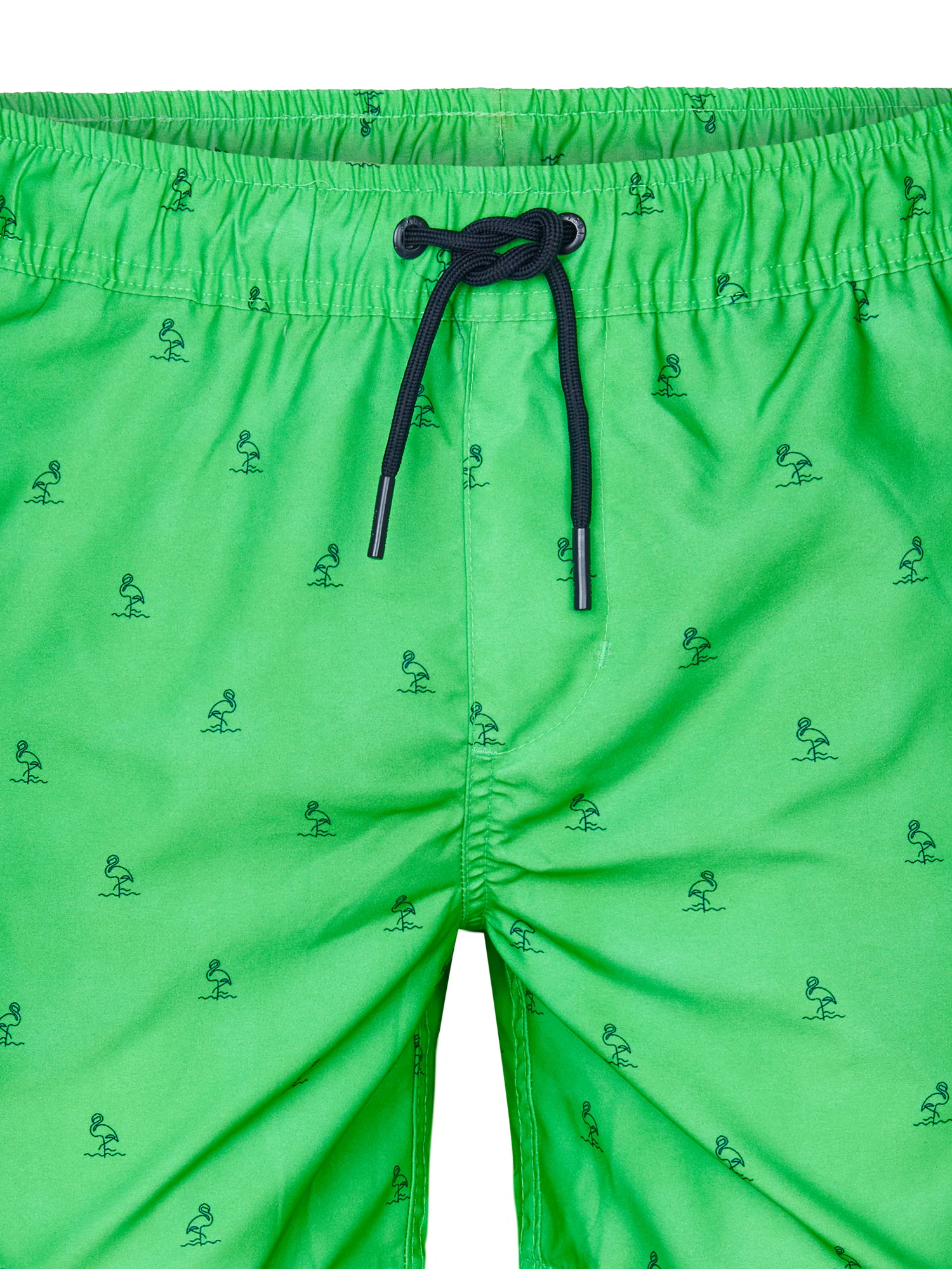 Petrol Industries Herren Badehose Swimshort Wavecrestview mit Allover Flamingos - Neon Grün Petrol Industries Herren Badehose Swimshort Wavecrestview mit Allover Flamingos - Neon Grün