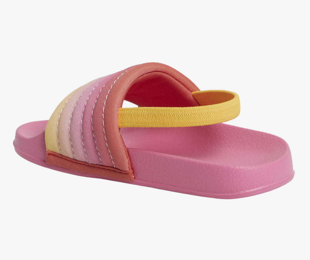 Roxy Girls Slippy Ribbed Sandalen für Kleinkinder- Pink Sunset Roxy Girls Slippy Ribbed Sandalen für Kleinkinder- Pink Sunset
