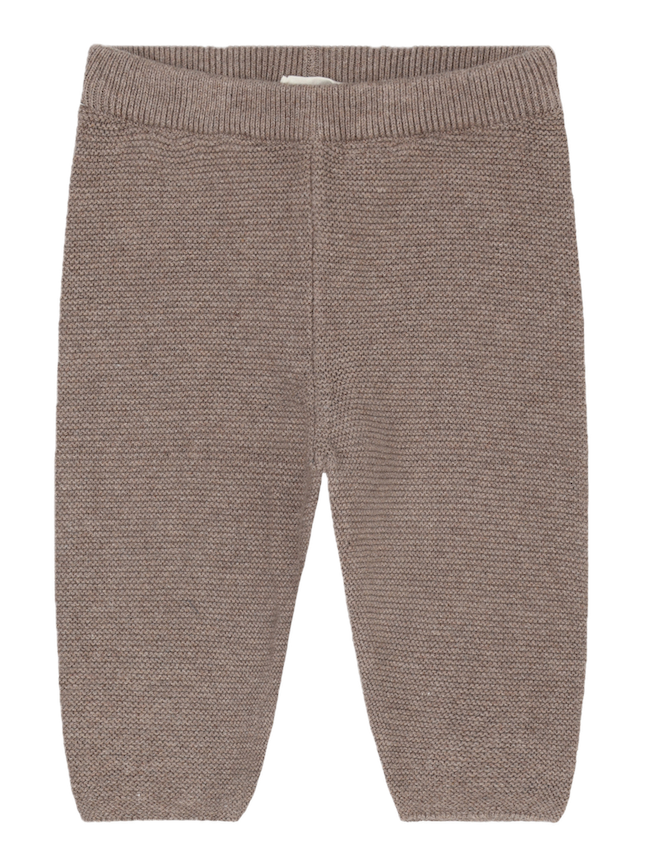 FIXONI Baby Strickhose in Mountain Trail Melange Braun
