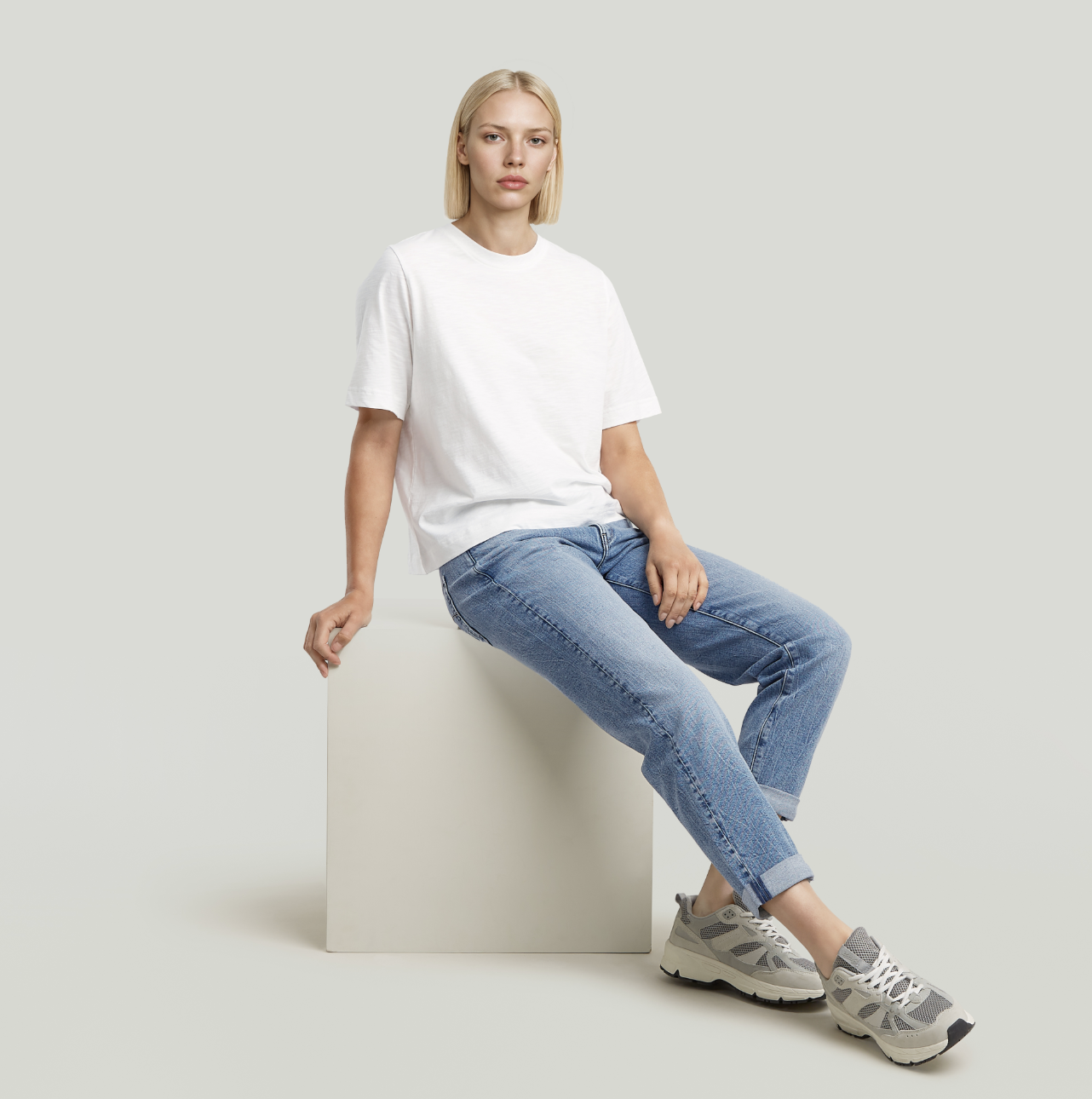 G-STAR Jeans Damen - Kate Boyfriend - Faded sea point Blue