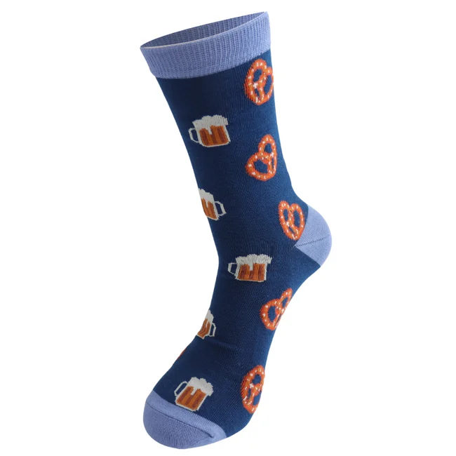 Mr. Heron Bambus Herren Socken in Marine Blau - Breze & Bier