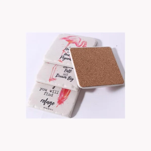 em7108-2-w610-h610-backdrop Lafinesse Stone Coaster Set - Flamingos, Feder & Ananas - SALE