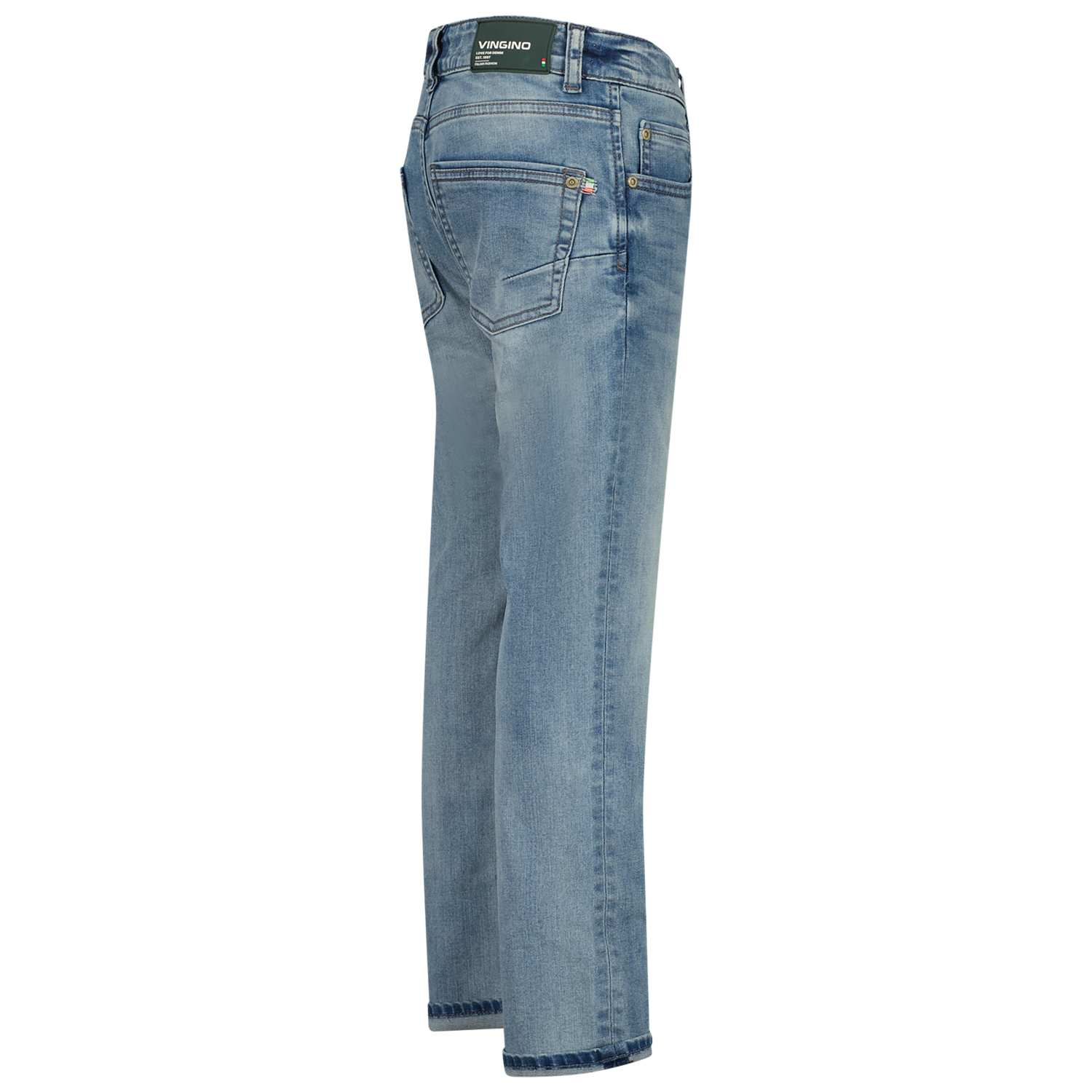 SS24KBD42012_Baggio_Light-Indigo_DETAIL1 Vingino Jeans BAGGIO - Regular Fit Jog Jeans in Light Indigo