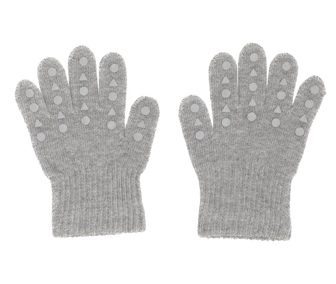 GoBabyGo Fingerhandschuhe Bio-Baumwolle - Grau Melange GoBabyGo Fingerhandschuhe Bio-Baumwolle - Grau Melange