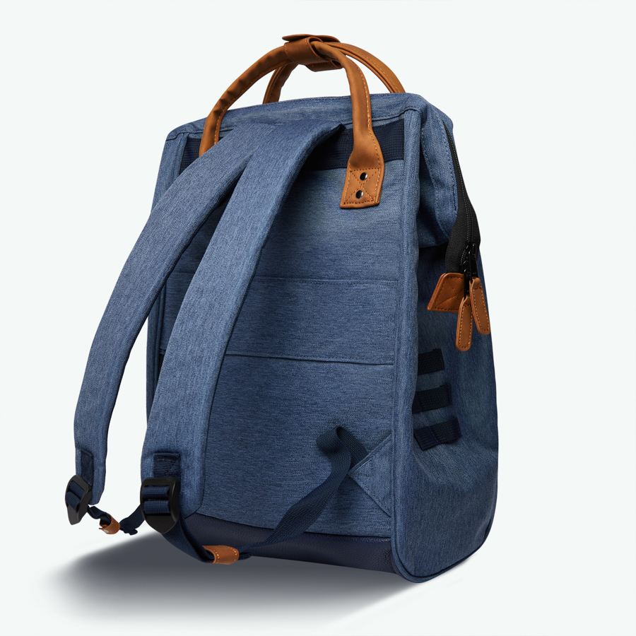 Cabaia Rucksack PARIS Large mit Laptop-Fach - Marineblau Meliert
