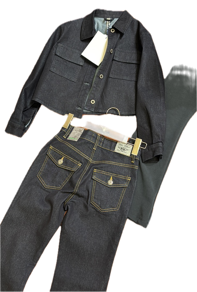 Blue Effect Mädchen Jeansjacke in Dunkelblaues Denim mit Boxy Schnitt 