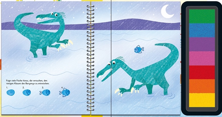 create_spreadyLzhcGk9K4ifH Usborne Fingerstempeln Buch - Dinosaurier