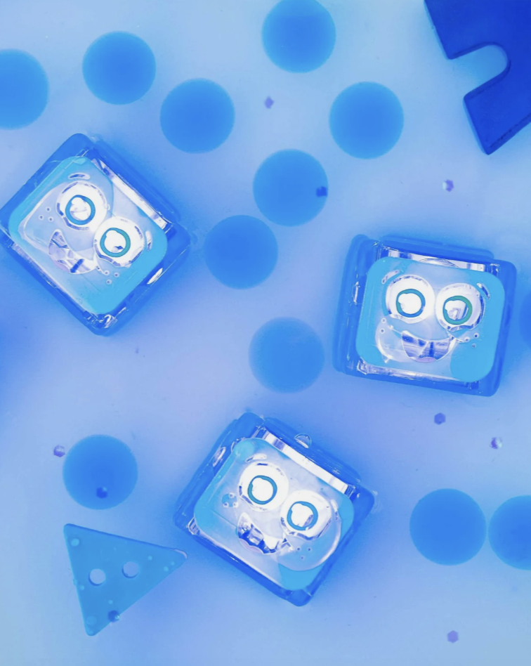 Glo Pals Leuchtende Badewürfel - 4 Stück - Blau