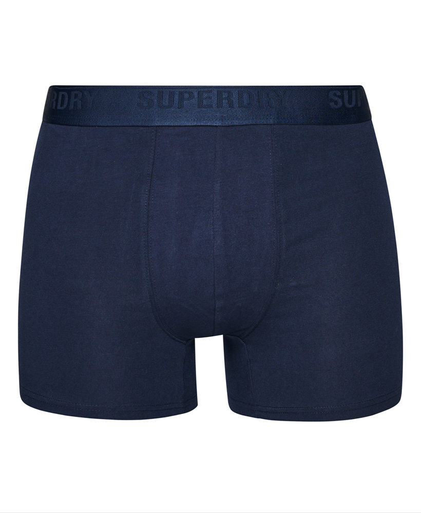 upload9223368955666052488 Superdry Boxer Unterhosen 3er Pack - Rich Navy/Bright Blue/Mazerine
