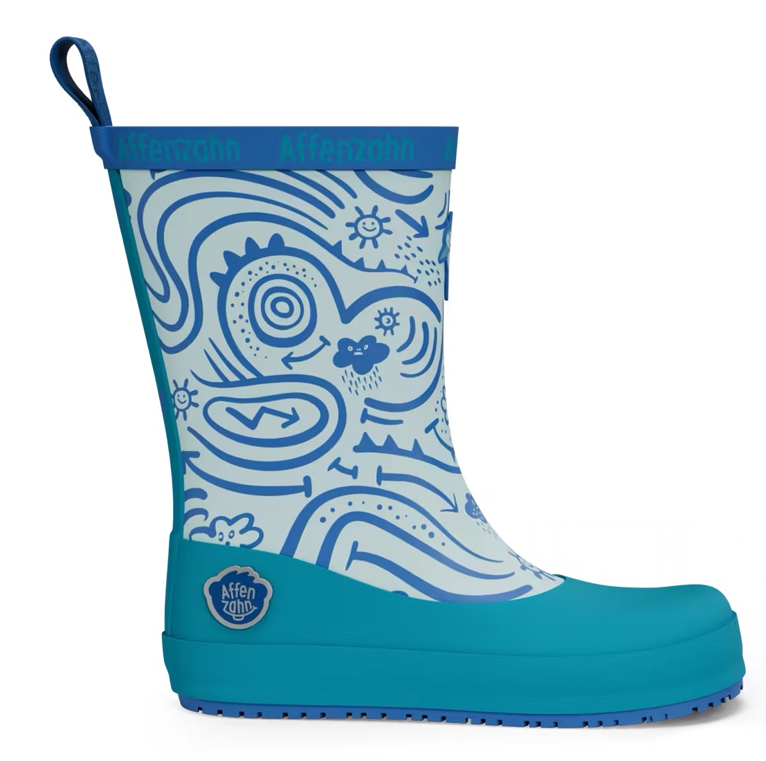 Affenzahn Gummistiefel Regenstiefel in Blau Vegan Plashy Hai Affenzahn Gummistiefel Regenstiefel in Blau Vegan Plashy Hai
