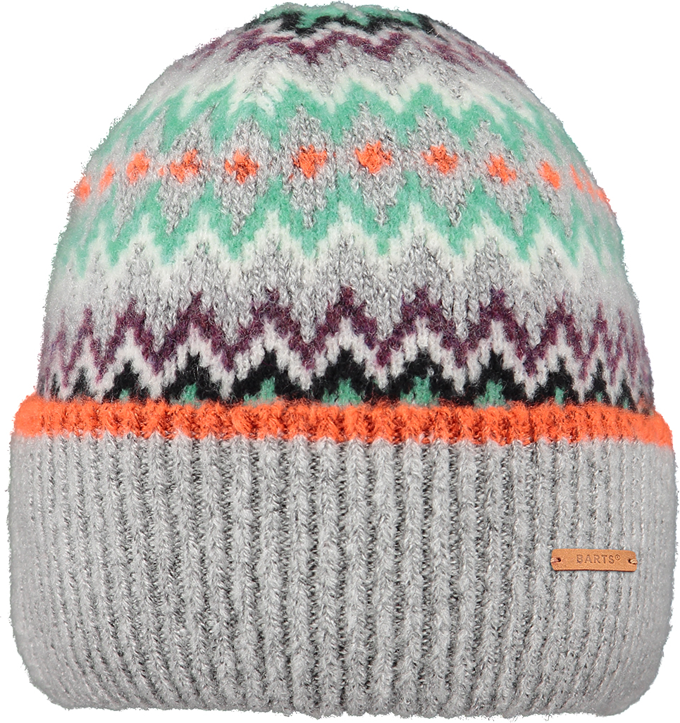 4935_Cheslie-Beanie_02 Barts Cheslie Beanie Mütze in grau gemustert