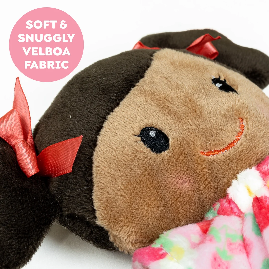 Tiger Tribe Mini Puppe Stoffpuppe Ava mit Erdbeeren Kleid