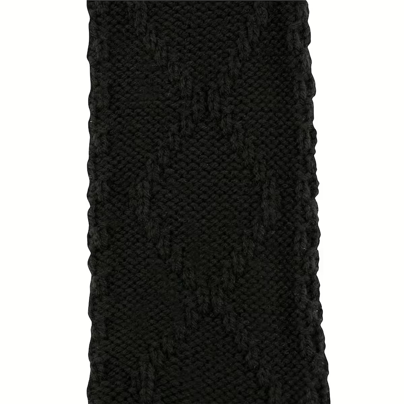 Ewers Stulpen mit Zopfmuster in Schwarz Ewers Stulpen mit Zopfmuster in Schwarz