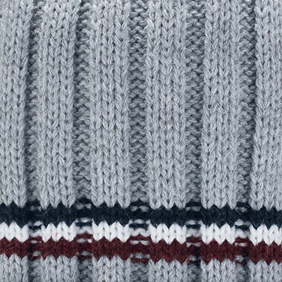 BEANIE-MAILLE-KNIT-MANHATTAN-GRIS-GREY-FW2122-2-BD_400x Cabaia Mütze Manhattan Zopfmuster in Grau mit Streifen & 3 Bommel - SALE