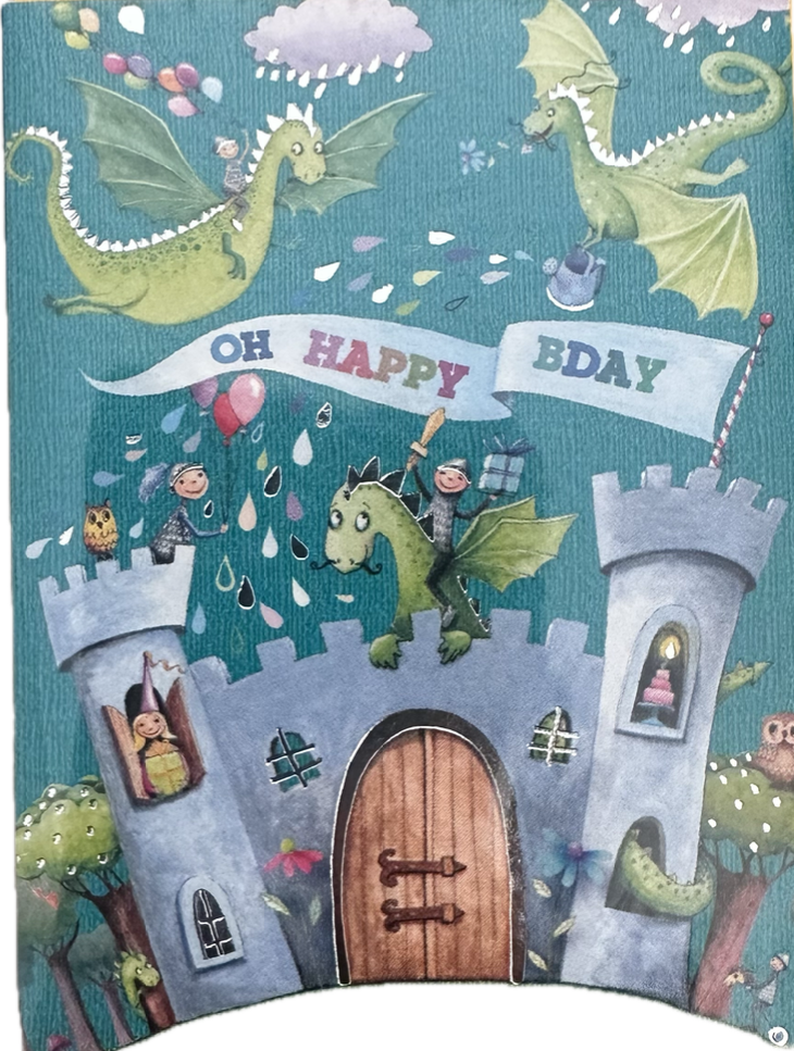 Edition Gollong Minikarte - Happy Birthday - Drachen