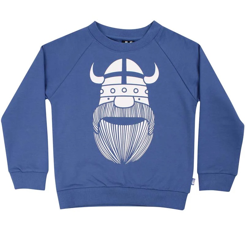 danefae Danamerika Erik Sweatshirt in Skipper Blue - Blau Vikinger danefae Danamerika Erik Sweatshirt in Skipper Blue - Blau Vikinger