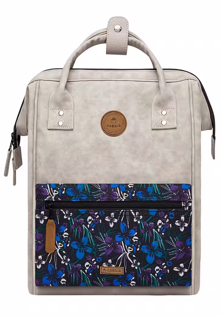 Cabaia Rucksack REIMS Medium mit Laptop-Fach - Grau Nubuk Vegan