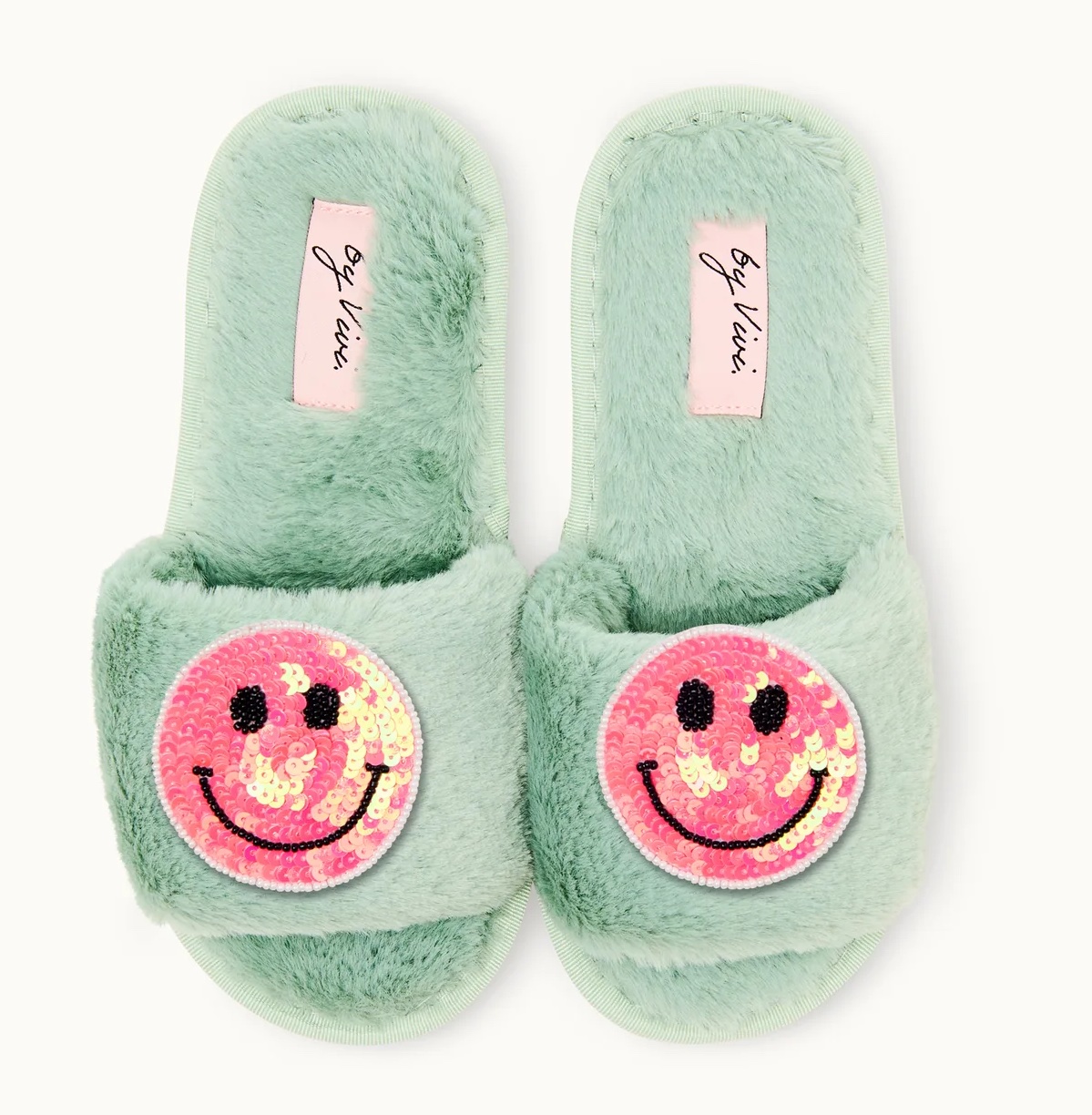 By Vivi Plüsch Slipper in Grün By Vivi Plüsch Slipper in Grün