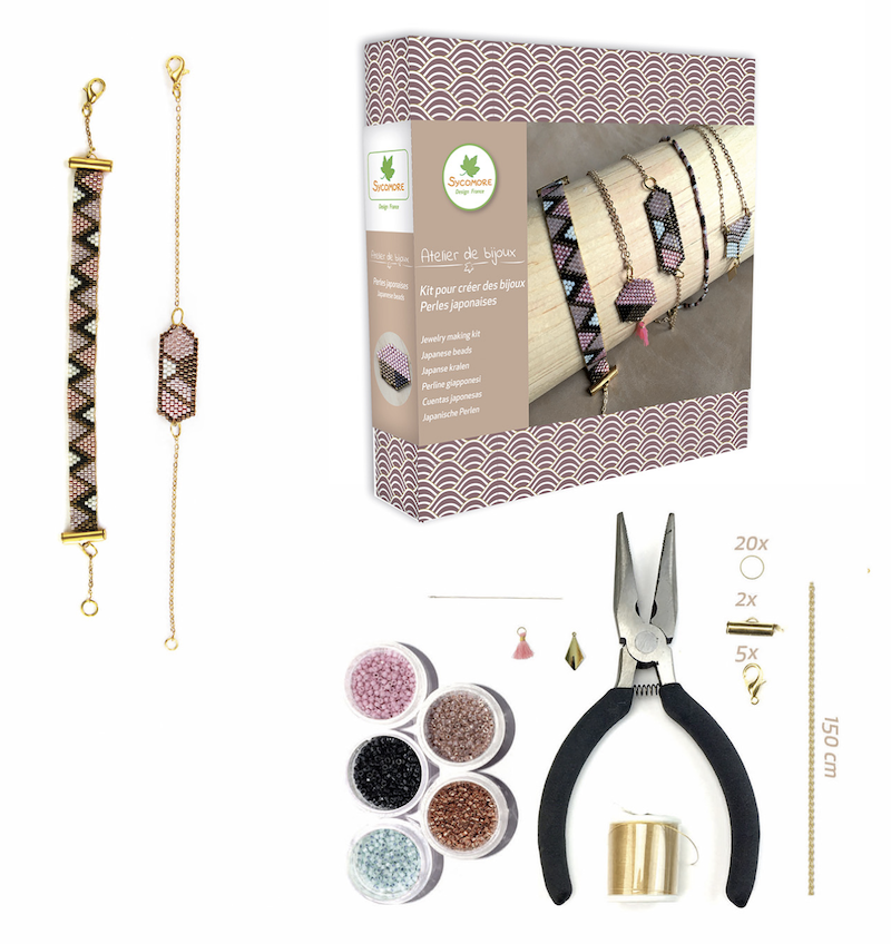 Sycomore Schmuck Bastelset japanische Perlen - kreatives Spielzeug ab 12 Jahren Sycomore Schmuck Bastelset japanische Perlen - kreatives Spielzeug ab 12 Jahren