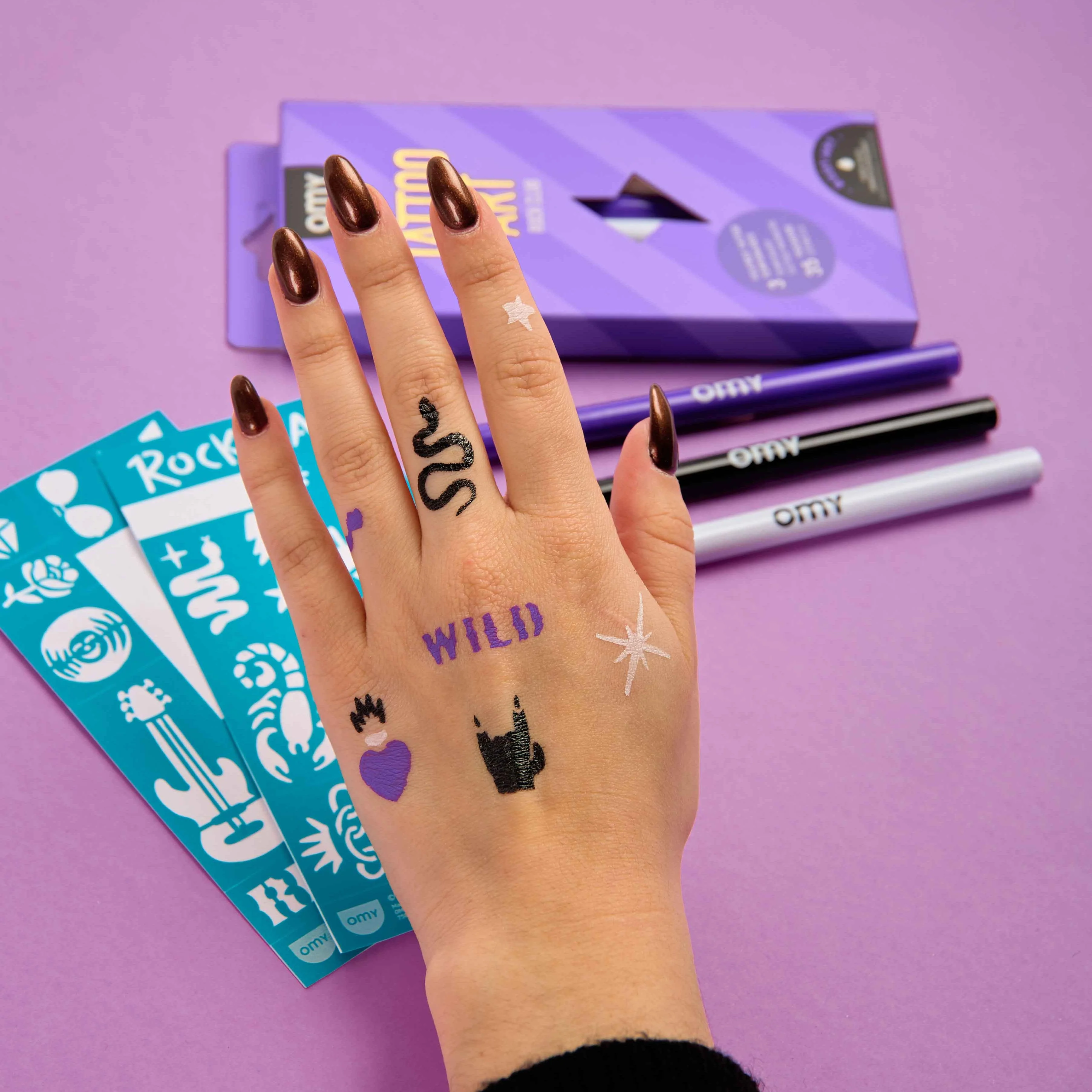 OMY Rock Club Tattoo Art - Tattoo Stifte Set