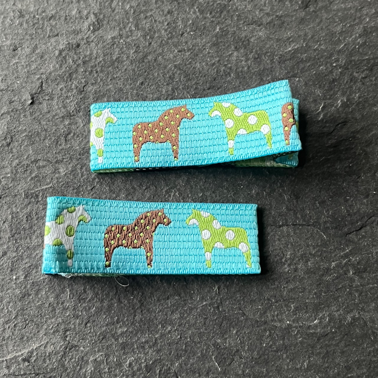 Wowzers Designer Clips - Pferde Hellblau - 1 Paar Wowzers Designer Clips - Pferde Hellblau - 1 Paar