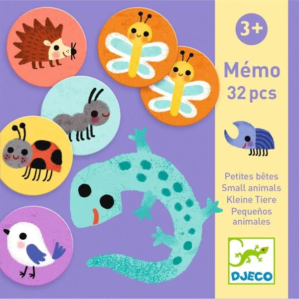 Djeco Lernspiele: Memo Kleine Tiere - SALE