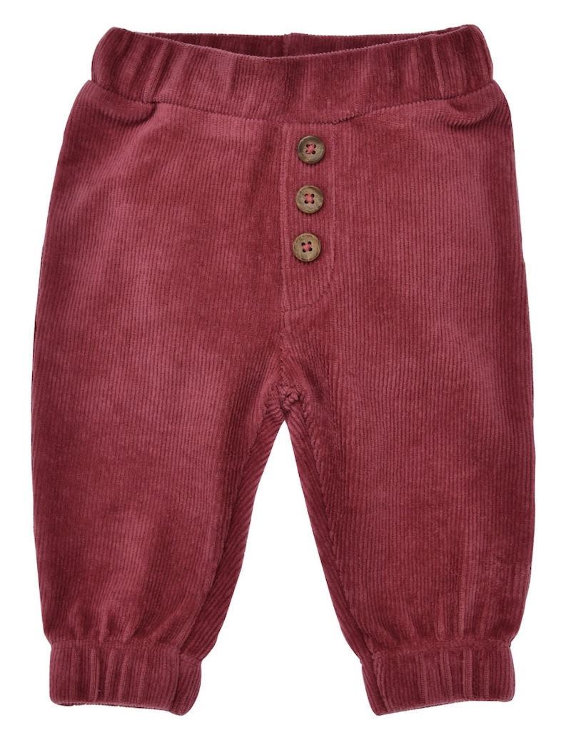 Bondi Baby Cord Jogpant in Berry Pink