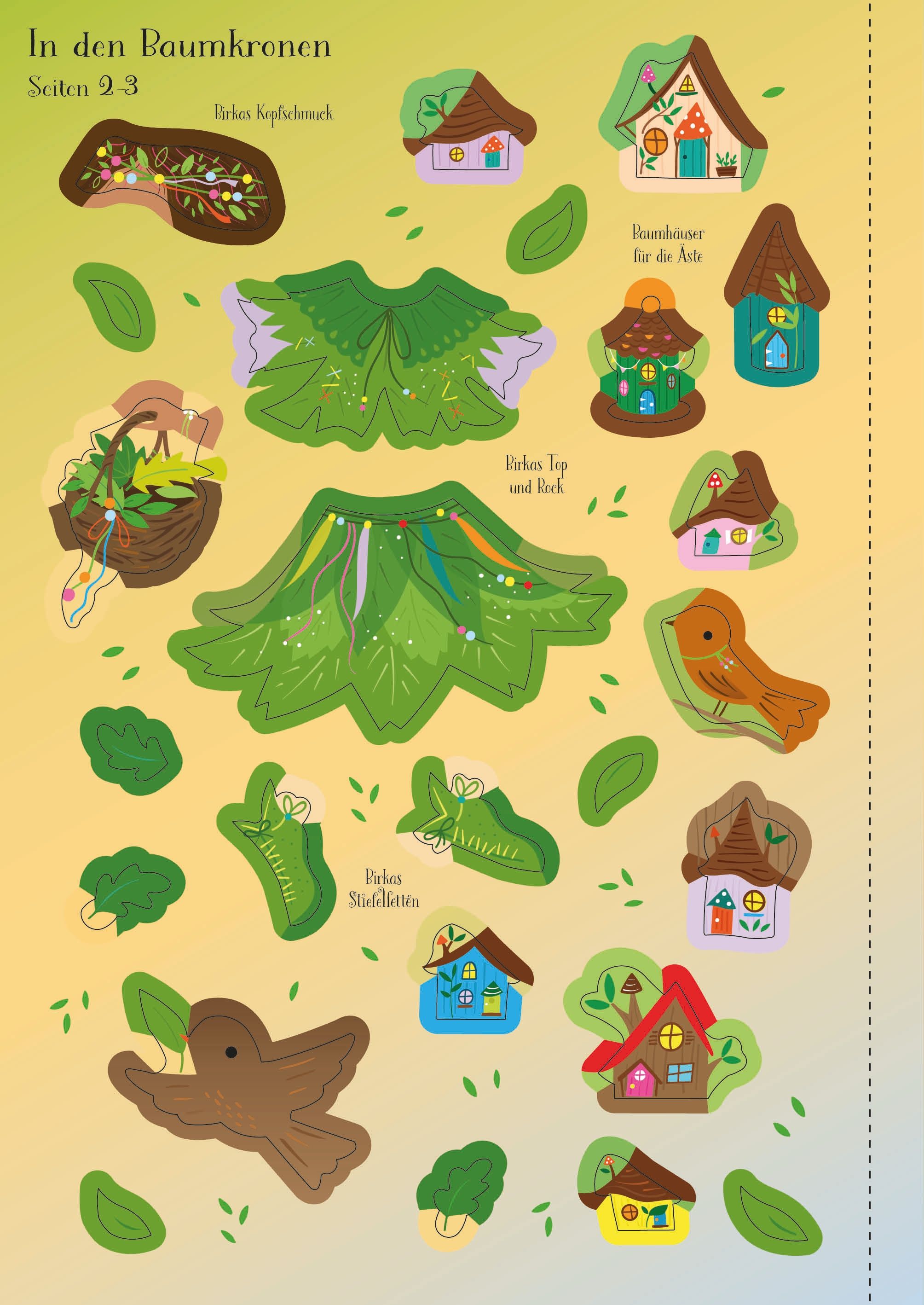 Usborne Mein erstes Anziehpuppen-Stickerbuch: Birka, die kleine Baumkronenfee Usborne Mein erstes Anziehpuppen-Stickerbuch: Birka, die kleine Baumkronenfee