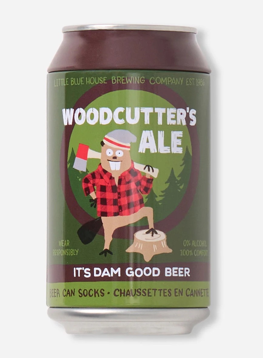 Little Blue House Herrensocken in einer Bierdose - Lumberjack Woodcutter ALE Little Blue House Herrensocken in einer Bierdose - Lumberjack Woodcutter ALE