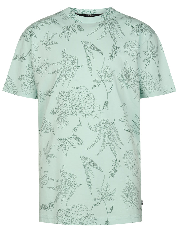 Petrol Industries Jungs T-Shirt mit All-over Print Blumen in Mint Petrol Industries Jungs T-Shirt mit All-over Print Blumen in Mint