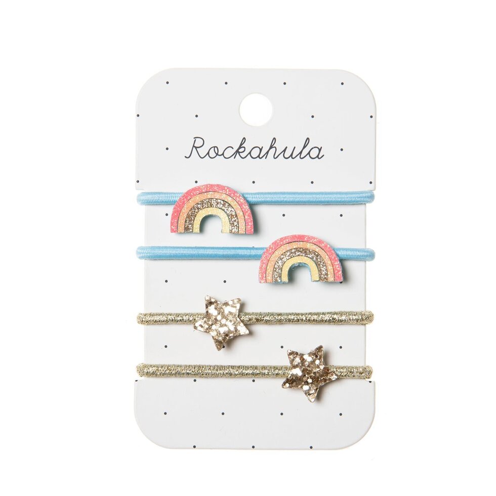 Rockahula Haargummi Set - Miami Rainbow Ponies - 4 Stück