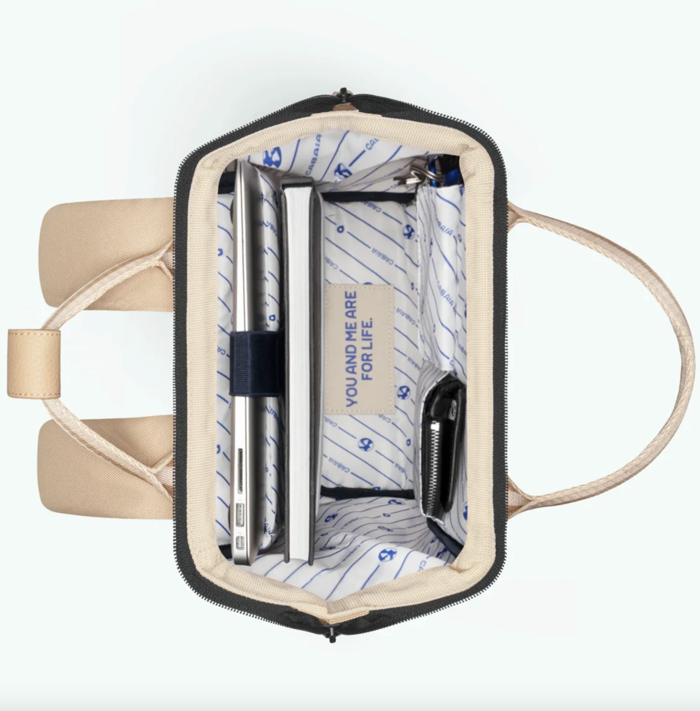 Cabaia Rucksack LOBITO Small mit Laptop-Fach - Beige