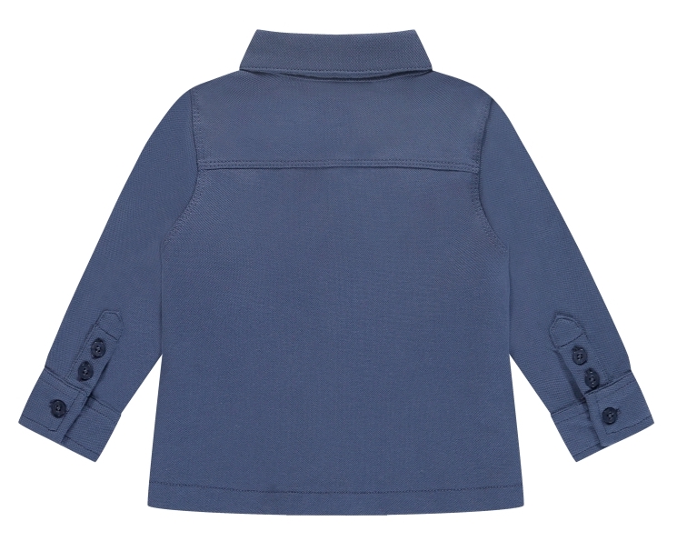 Babyface Stains & Stories Langarm Jersey Hemd in Blau