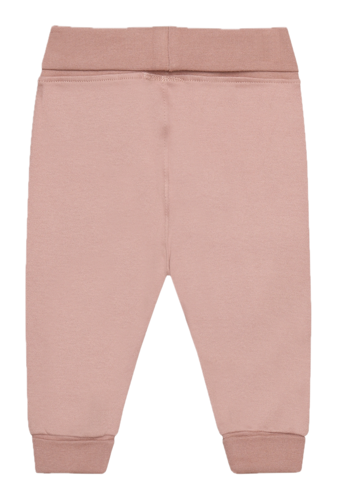 Minymo Baby Sweathose in Fawn Rosa mit Babybund 