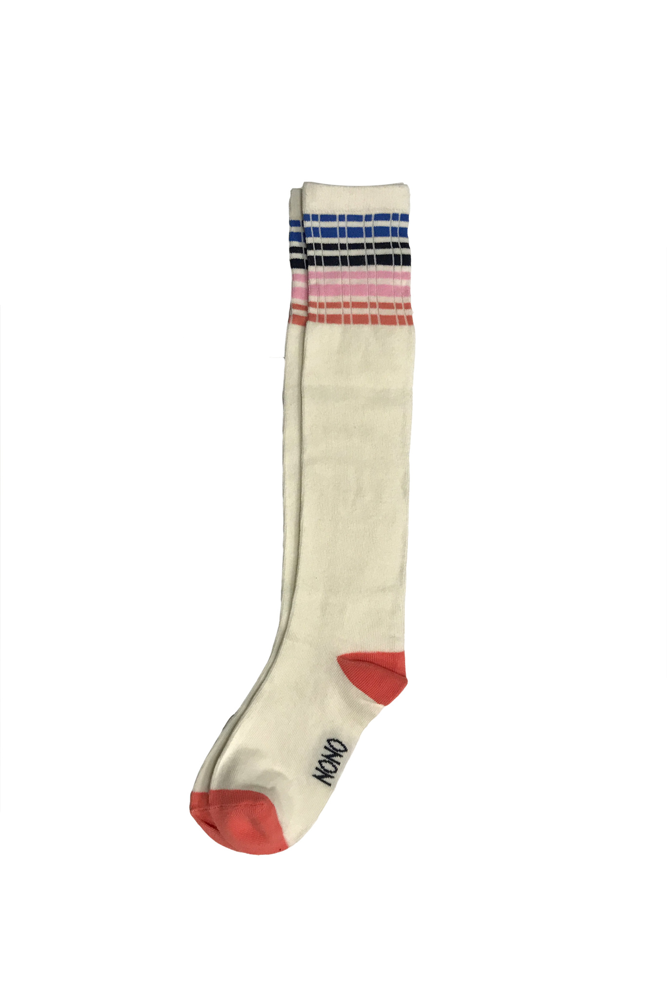 N002-5900_001 NONO Kniestrümpfe mit Regenbogenstreifen - SALE