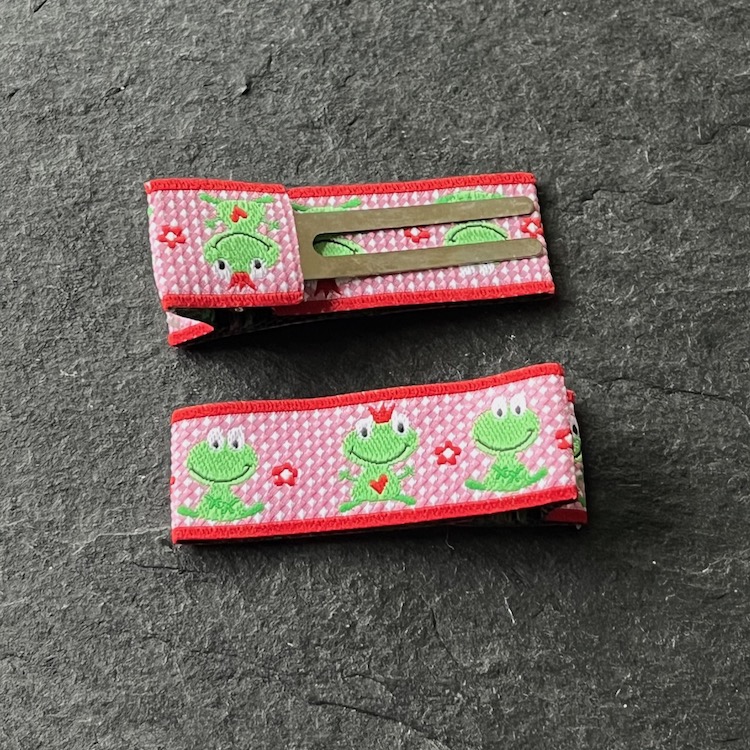 Wowzers Designer Clips - Froschkönig Rot - 1 Paar 