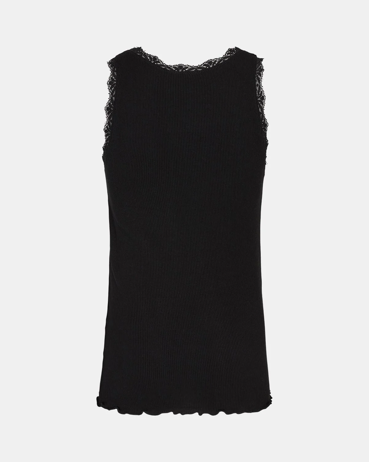 GNOS217_1000_2-jpg Sofie Schnoor Girls Top in Feinripp mit Spitze - Schwarz