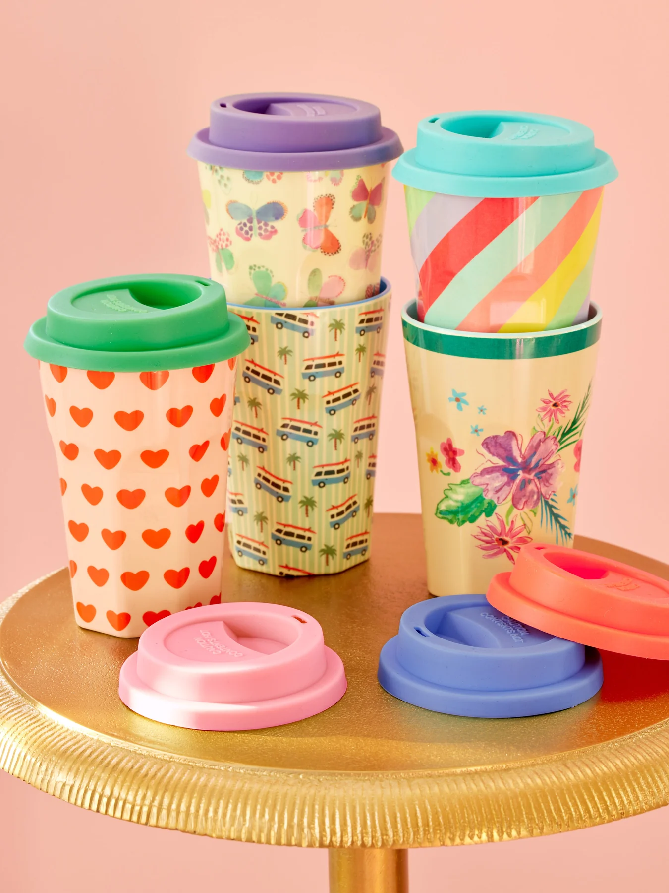 RICE Silicone Lid for Tall Melamine Cups - Deckel für Latte Tassen - 3 Farben 