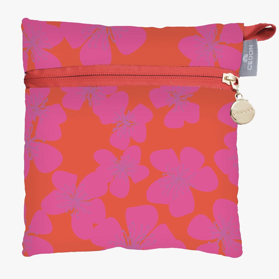 CEDON Easy Travel Bag - Faltbare Reisetasche - Primel in Pink/Rot