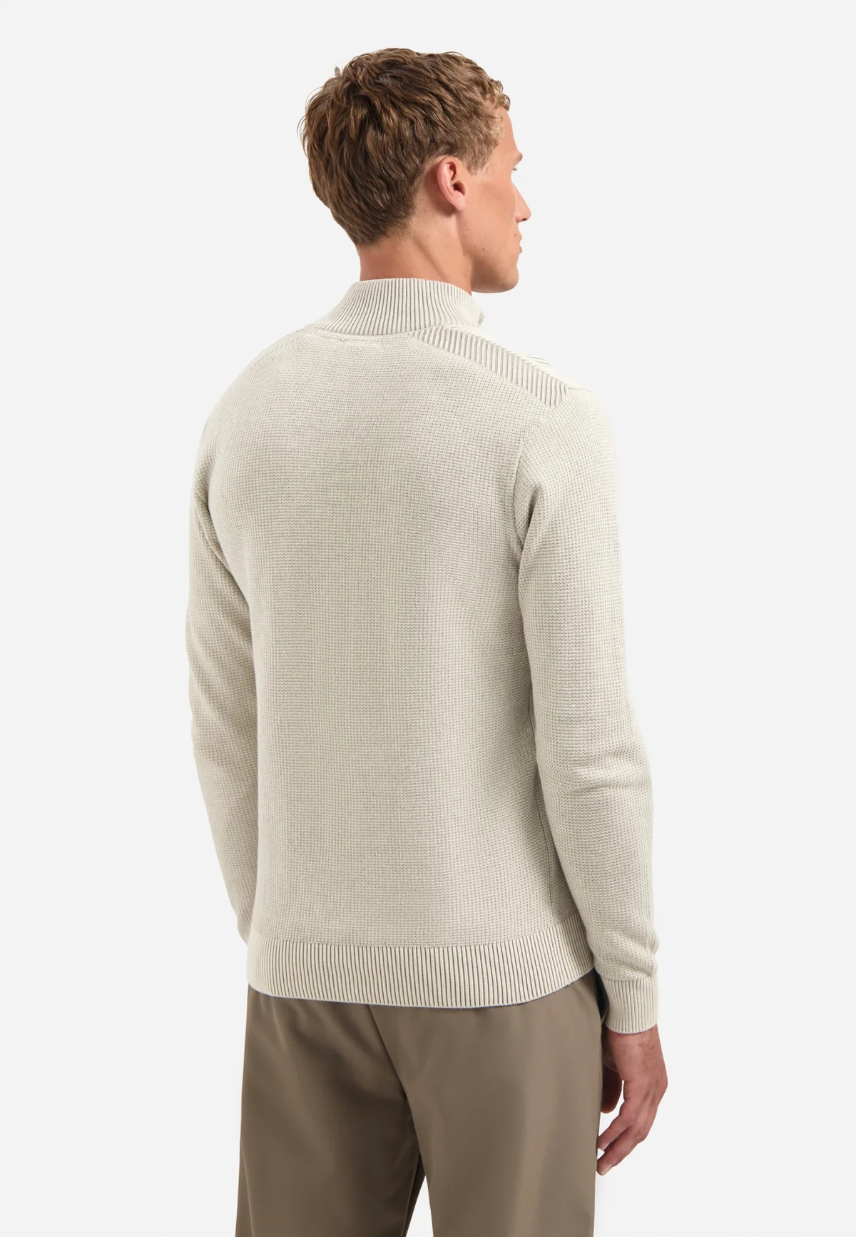 No Excess Herren Halfzip Pullover in Sand