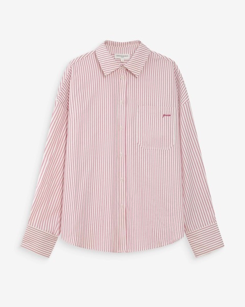 Grace & Mila Gestreiftes Oversized-Hemd - Pivoine Vipera