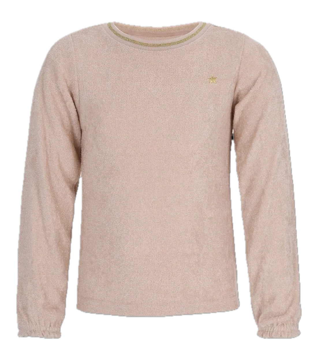 NONO Elva Oberteil Gold Creme Glitzer Top 