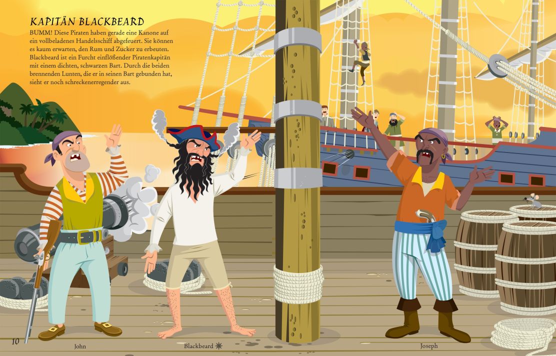 Usborne Mein Anzieh-Stickerbuch: Piraten