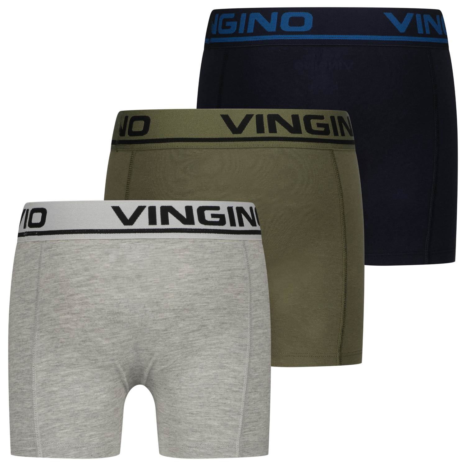 Vingino Unterhosen Boxershort 3er Set - Multicolor Army Green